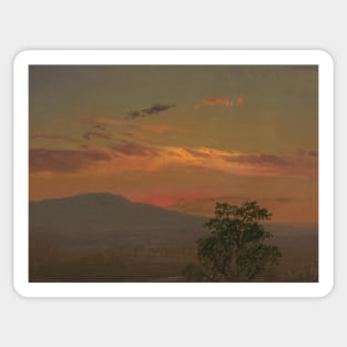 Landscape at Sunset, Hudson, New York by Frederic Edwin Church Sticker